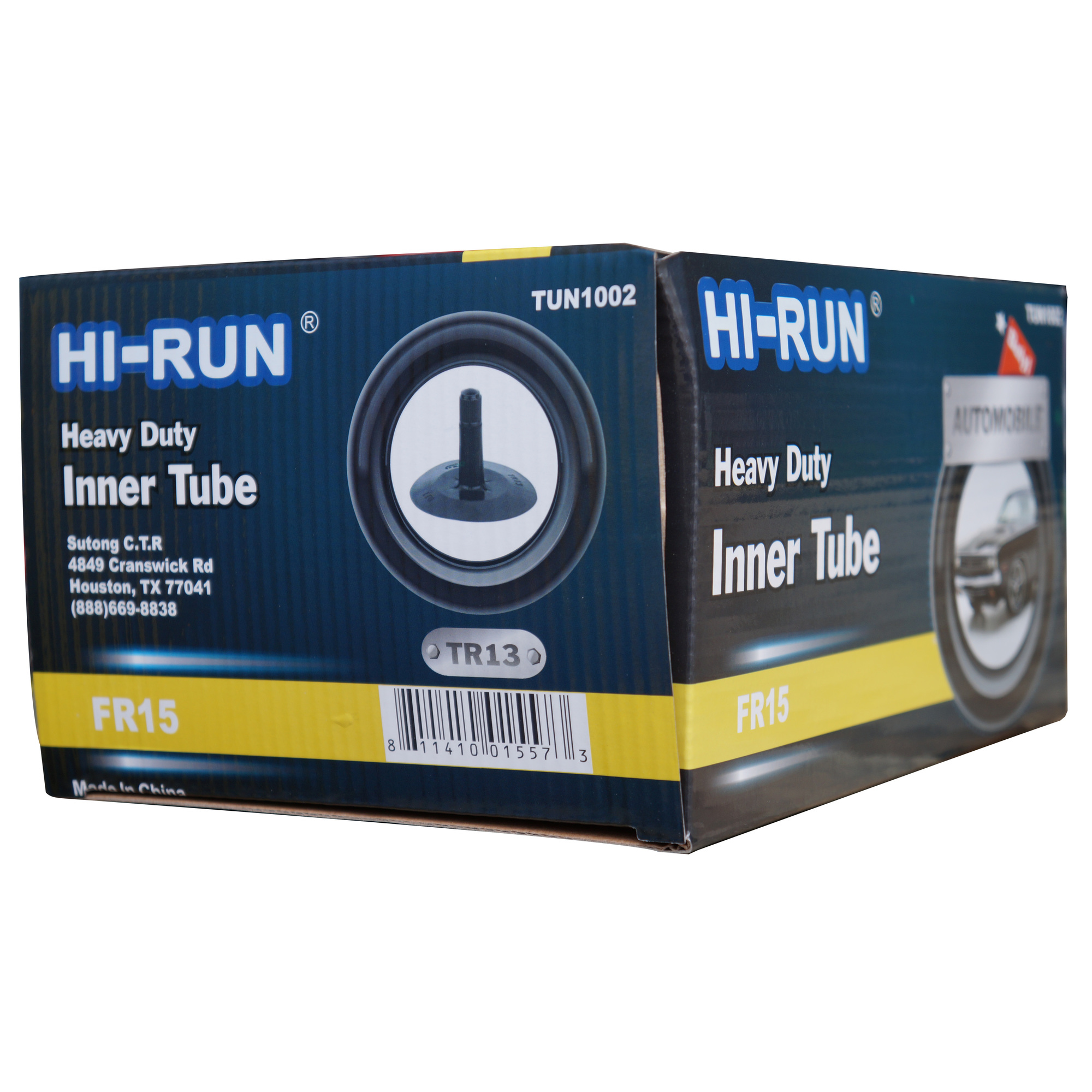 HI-RUN, Tube FR15 (TR13) Passenger, Fits Rim Size 15 in, Included (qty.) 1 Model# TUN1002